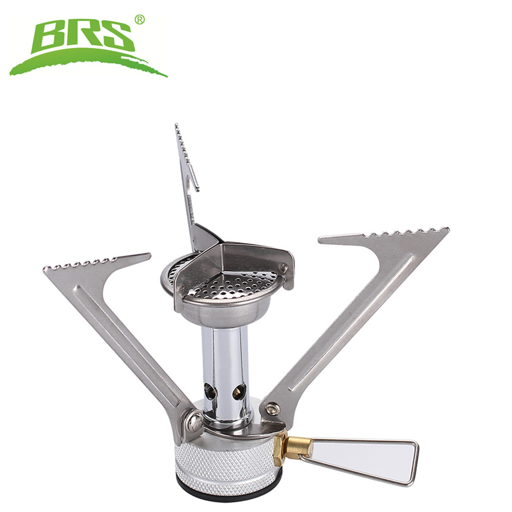 Camping Cooking Fuel - をbrs屋外キャンプストーブポータブルミニガスストーブ銅マグナリウム合金ガスストーブ87グラム