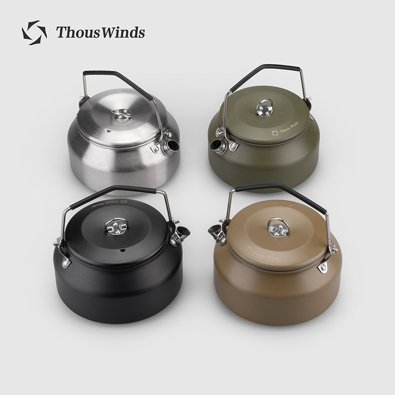 Camping Outdoor Cooking Equipment - Thous Winds キャンプケトル アウトドアケトル ポータブルハイキング調理器具超軽量コーヒーウォーターケトル1L