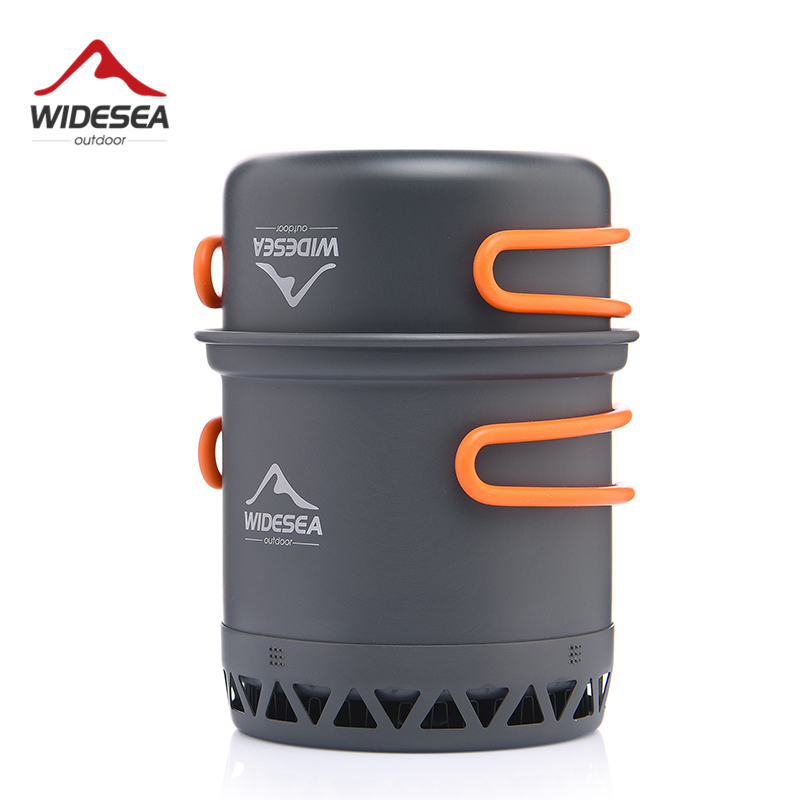 Quechua Camping Cooking Set - Widetea Camping 1.3l 2.3l調理器具屋外調理セットヒートクッカー旅行食器ポットケトル観光キッチン用品