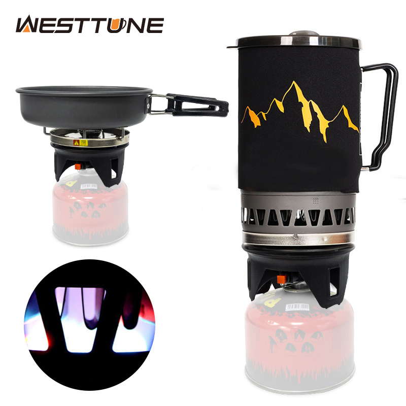 Camping Cooking Unit - WESTTUNE アウトドアクッキングシステム キャンプ用プロパンクッキングギア 熱交換器付き ポータブルガスバーナー ピクニック緊急用
