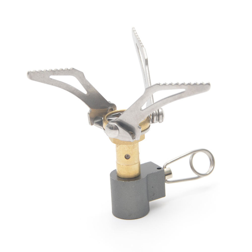 Camping Cooking Gas Stove Portable Tool - ハイキング、登山、キャンプ用の小型ポータブル折りたたみ式ガスストーブ。超軽量で、アウトドア、ハイキング、バックパッキングでの調理に最適。