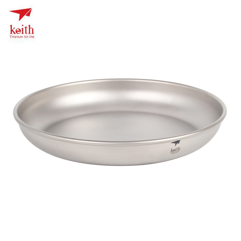 Camping Cooking Tray - キース-チタンキャンププレート,150ml-450ml,屋外食器,キャンプ用カトラリー,30g-70g,ti5362/ti5368