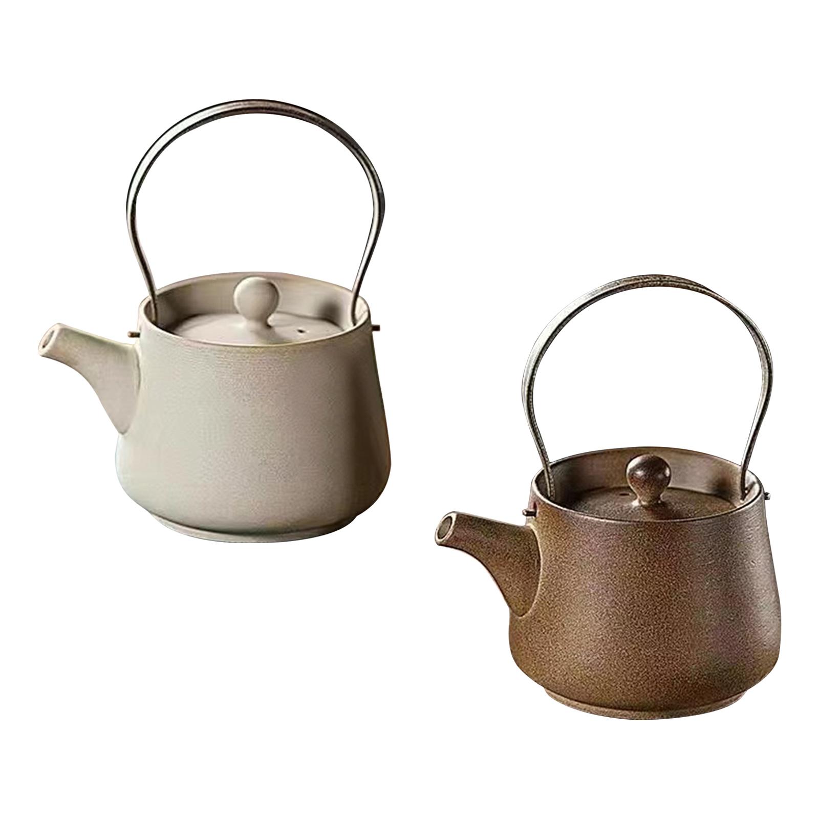Camping Cooking Kettle - 200 ミリリットルセラミックティーポット農家茶注入器ティーメーカーケトル沸騰熱水キャンプ屋外ホームピクニックキッチン