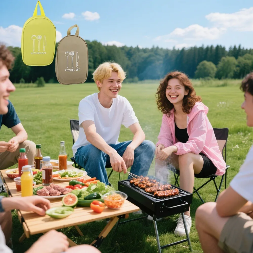キャンプ用調理器具収納バッグ - キッチン用品収納に最適な、 - Camping Cooking Utensils Storage のレビューと価格