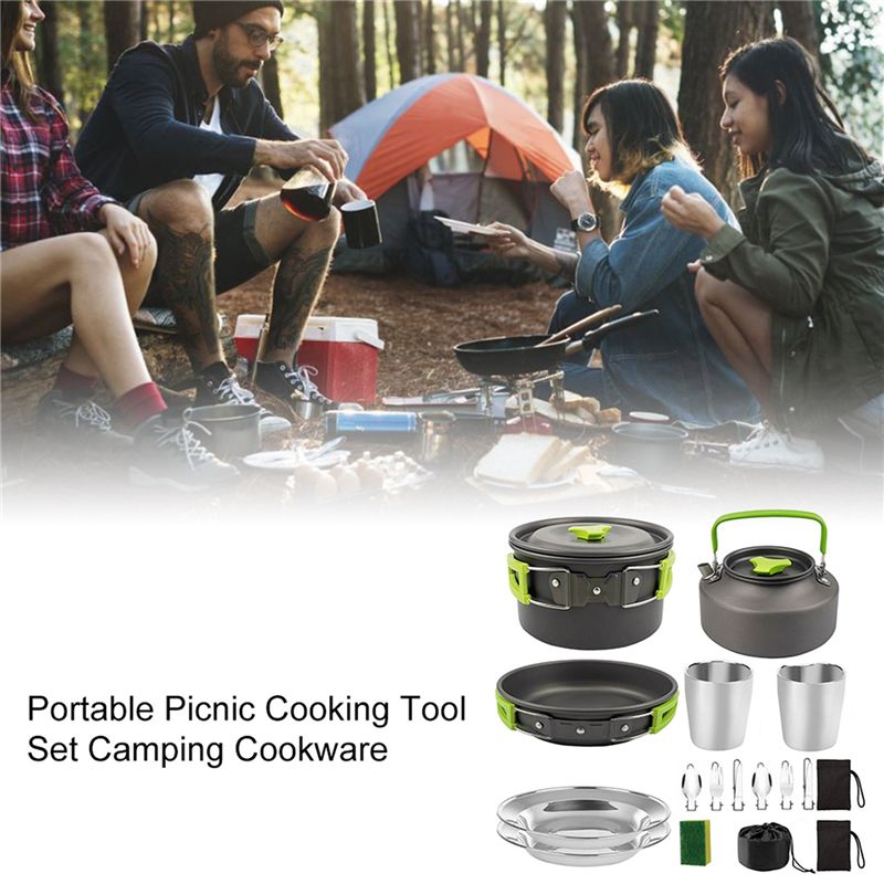 【購入者向け】キャンプ調理器具 ポータブル鍋 フライパン カ - Camping Outdoor Cooking Equipment のレビューと価格