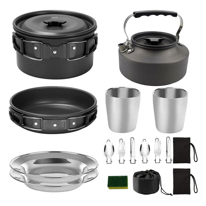 【購入者向け】キャンプ調理器具 ポータブル鍋 フライパン カ - Camping Outdoor Cooking Equipment のレビューと価格