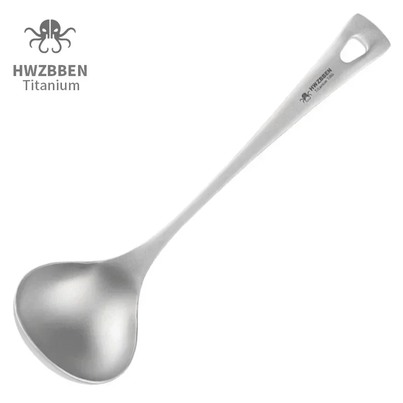 Hwzbben-長いハンドル付きのチタンスープスプーン,キャ - Camping Cooking Unit のレビューと価格