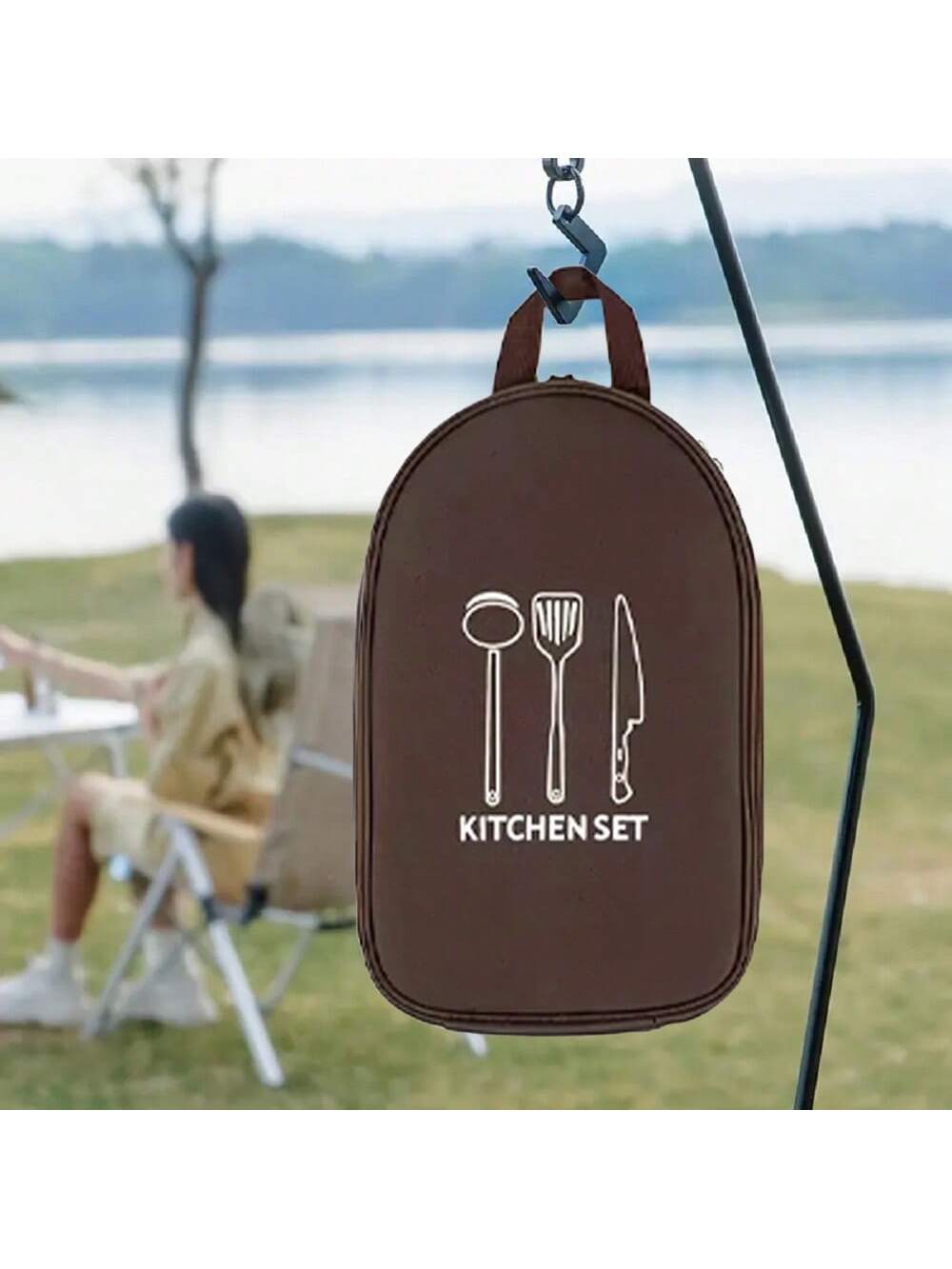 アウトドアキャンプ調理器具収納袋調理器具オーガナイザーキッチ - Camping Cooking Utensils Storage のレビューと価格