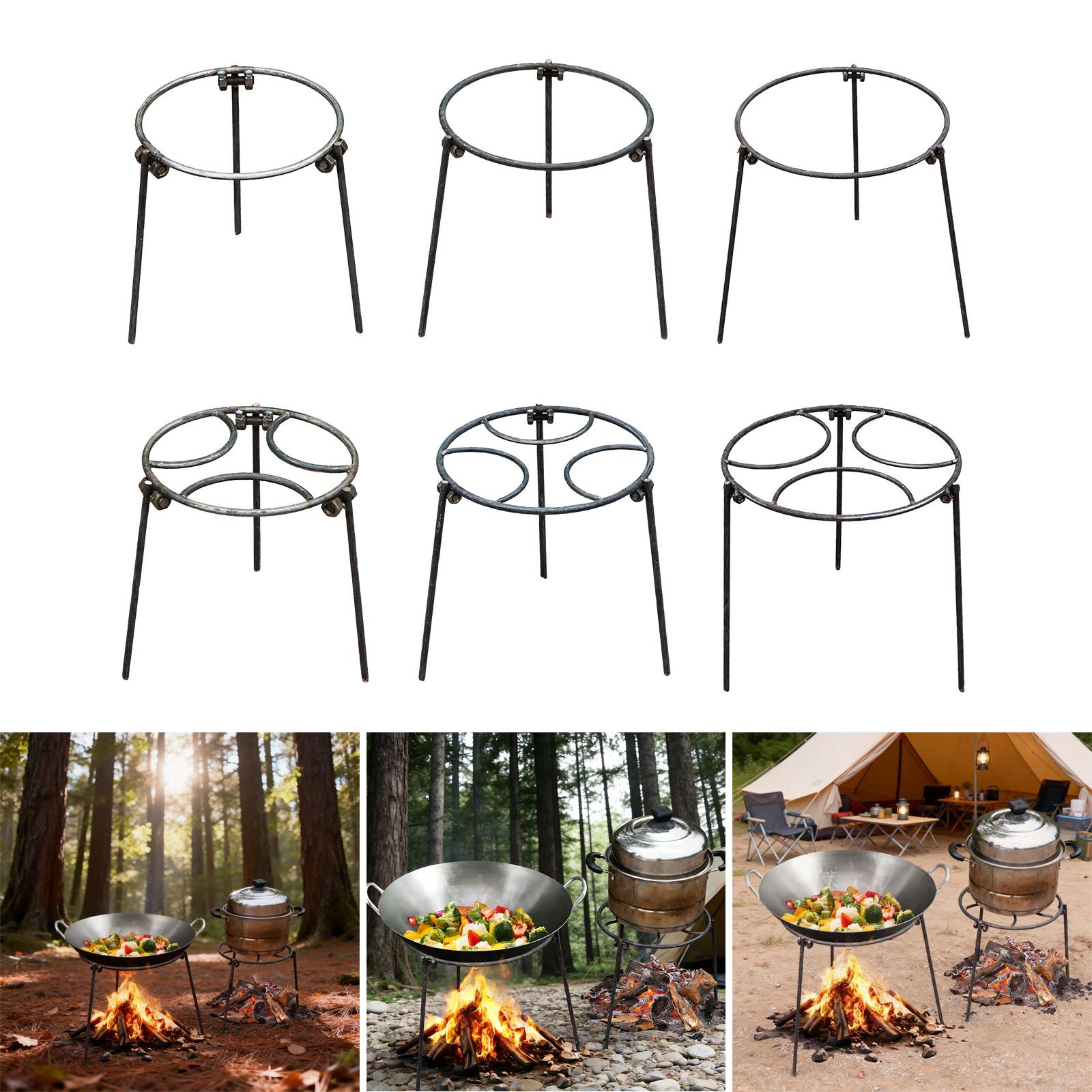 キャンプファイヤー三脚折りたたみグリルスタンドポータブルポッ - Camping Cooking Essentials のレビューと価格