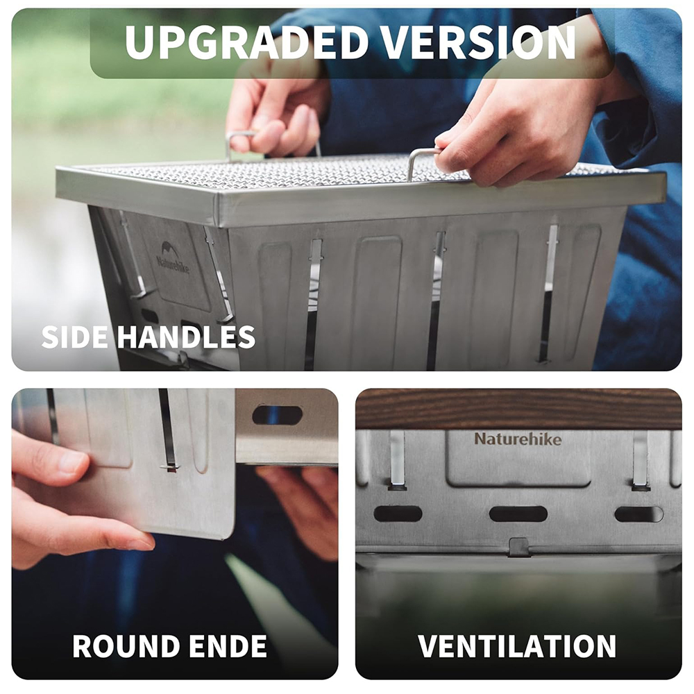 Naturehike キャンプ用チャコールグリル IGTテー - Camping Cooking Cupboard のレビューと価格