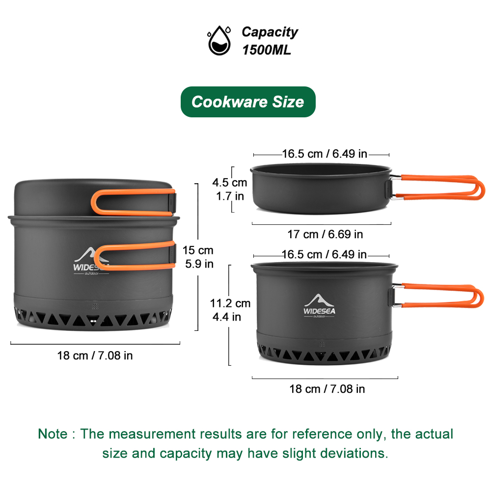 キャンプ用食器、アウトドア調理器具セット、鍋、観光用ケトル、 - Camping Cooking Set For 4 のレビューと価格