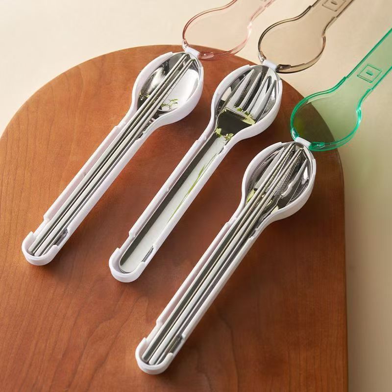 ポータブルカトラリーセット 収納ボックス付き キャンプ 旅行 - Camping Cooking Knives のレビューと価格