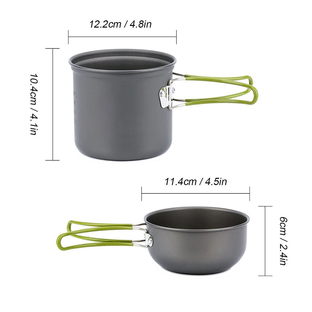 キャンプ調理器具混乱キット超軽量キャンプポットセット屋外調理 - Camping Cooking Essentials のレビューと価格