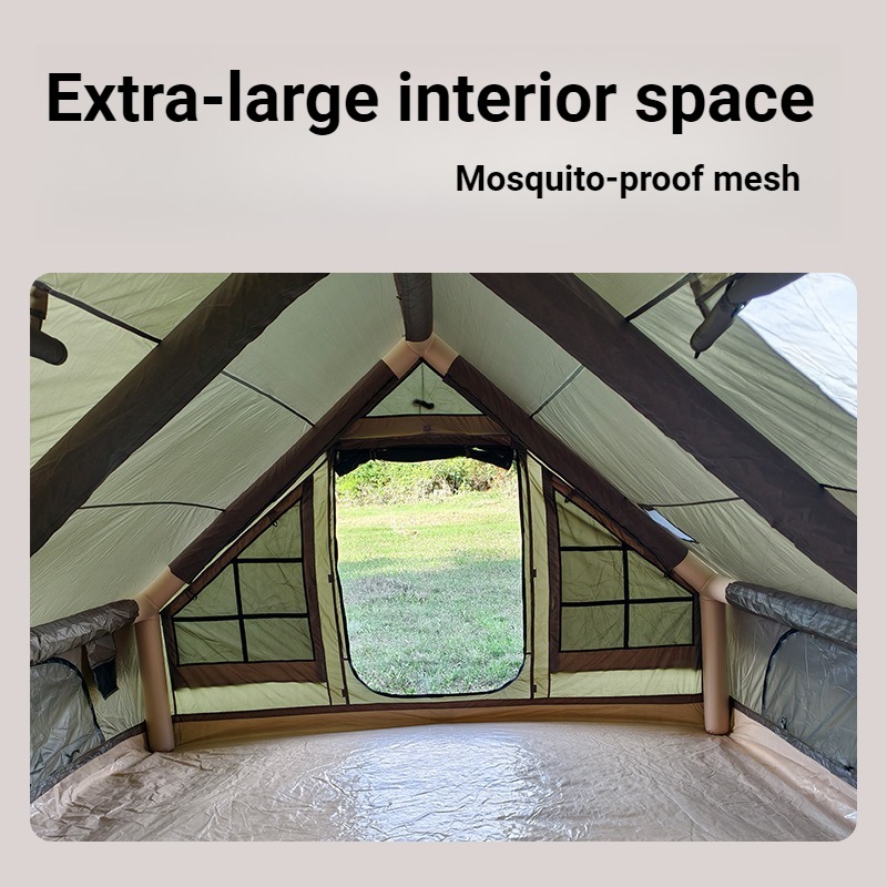 家族向け広々キャンプテント アウトドア 厚手 防水 夜泊用  - Camping Cooking Tent のレビューと価格