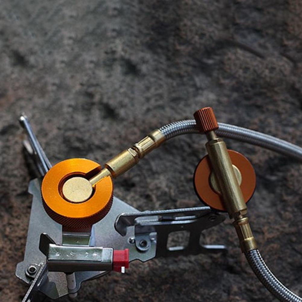 屋外ガスストーブパイプバルブステンレス鋼編組ホースストーブバ - Camping Cooking Fuel のレビューと価格