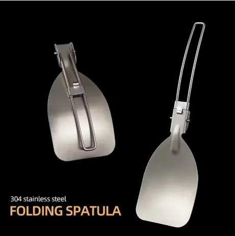 折りたたみキャンプ用スパチュラステンレス鋼調理器具屋外折りた - Quechua Camping Cooking Set のレビューと価格