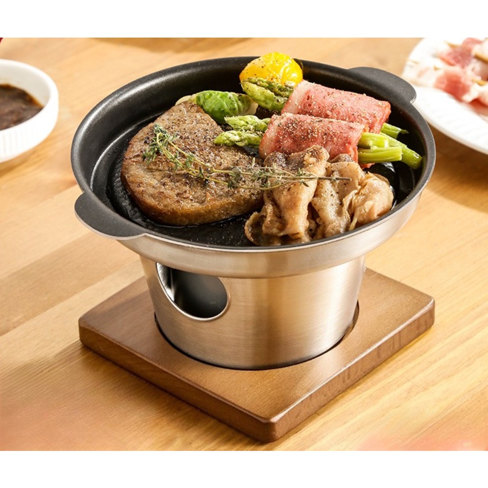 ミニBBQ韓国風卓上BBQノンスティック卓上日本風調理器具裏 - Japanese Camping Cooking のレビューと価格