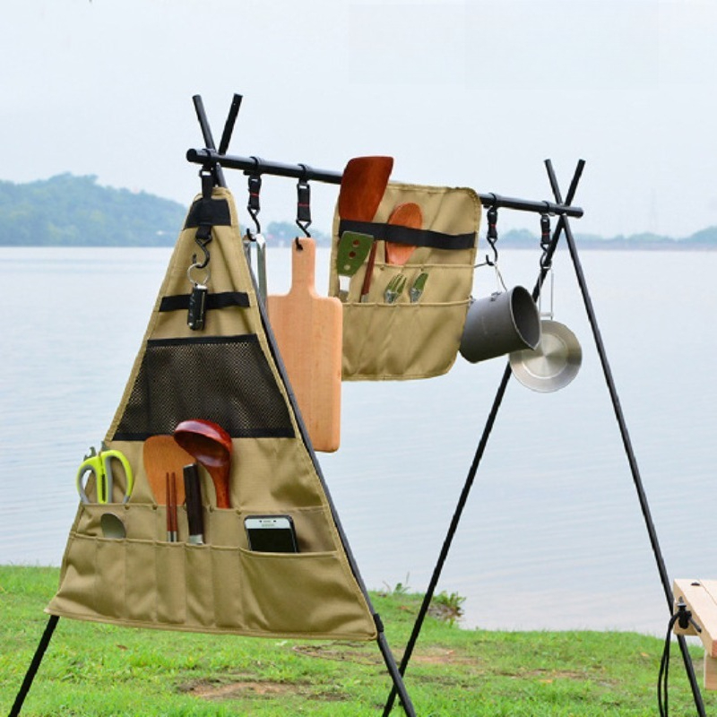 キャンプ用キッチン収納オーガナイザー 吊り下げ式調理器具バッ - Camping Cooking Utensils Storage のレビューと価格