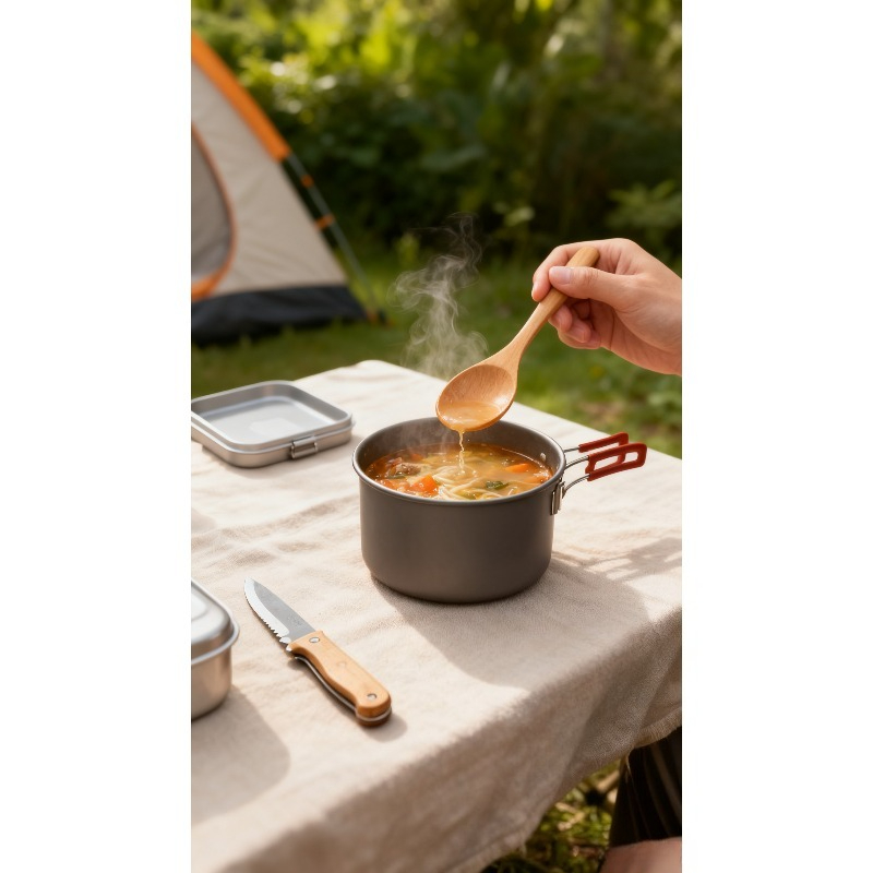 日本製木製スプーン、お茶、コーヒー、スープの混ぜるためのキッ - Japanese Camping Cooking のレビューと価格