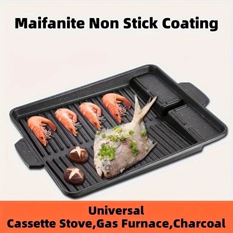 韓国風グリルミートプレート アルミチタンコーティング バーベ - Camping Cooking Cupboard のレビューと価格