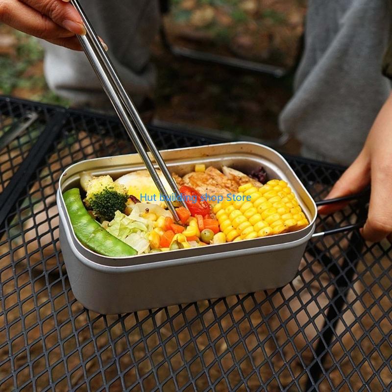 T21C 800ml屋外の日本のアルミニウムランチボックス折 - Japanese Camping Cooking のレビューと価格