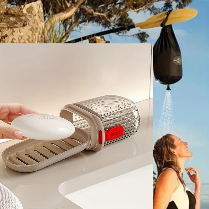 ポータブル石鹸収納ボックス,バスルーム,キッチン,キャンプ, - Camping Cooking Utensil Holder のレビューと価格