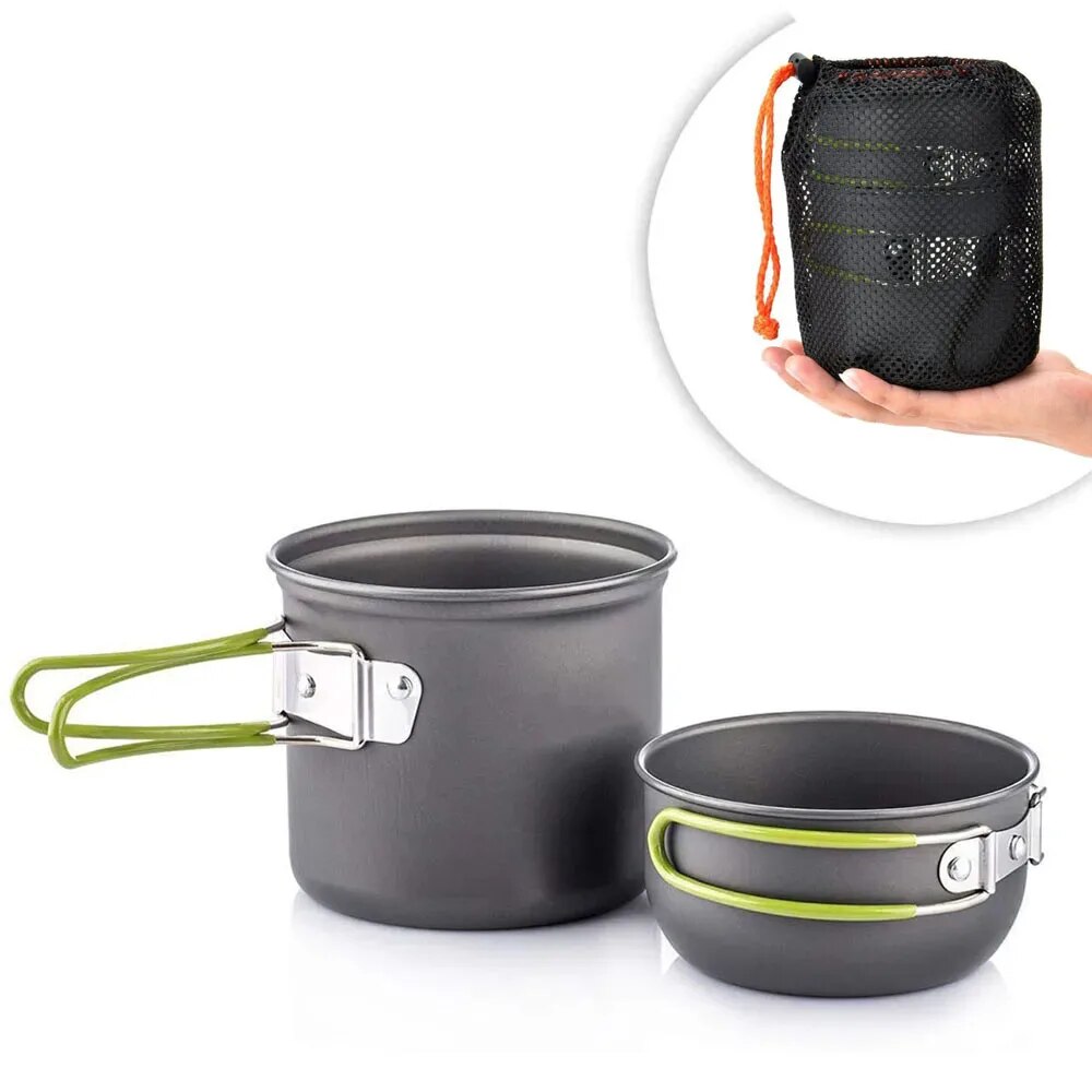 キャンプ調理器具混乱キット超軽量キャンプポットセット屋外調理 - Camping Cooking Essentials のレビューと価格