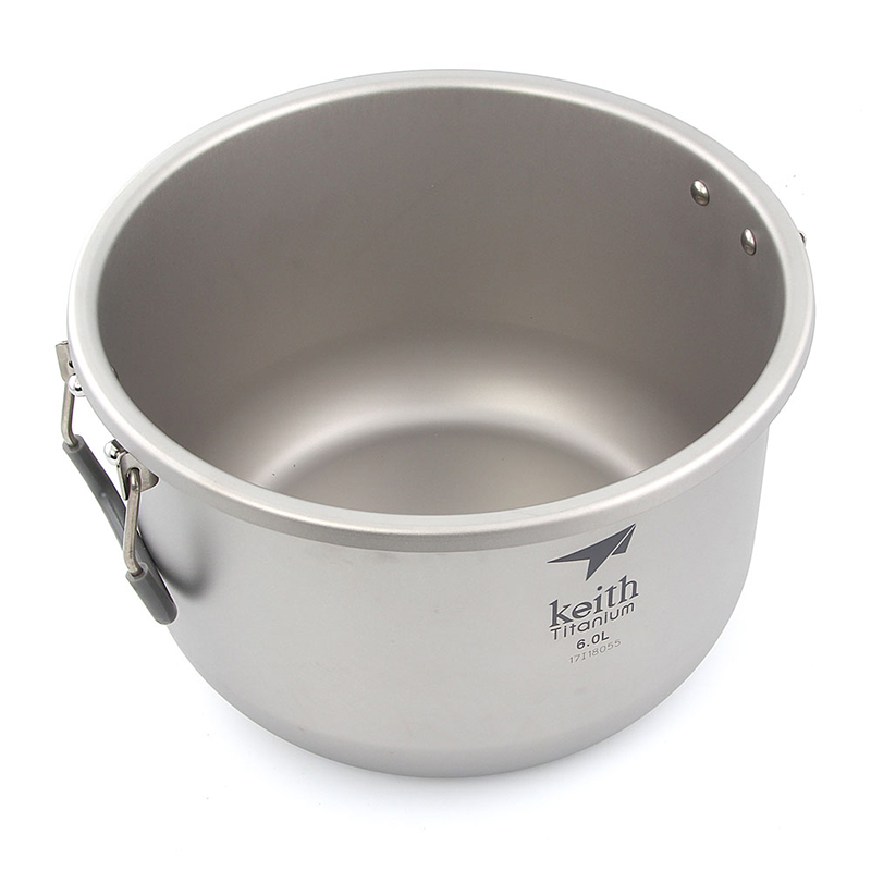 キース-キャンプ用調理セット、チタン調理器具、鍋、6l、静菌 - Camping Cooking Unit のレビューと価格