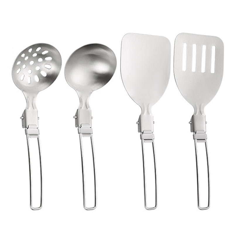 4 個屋外折りたたみキッチン用品セットキャンプ旅行ポータブル - Camping Cooking Set For 4 のレビューと価格