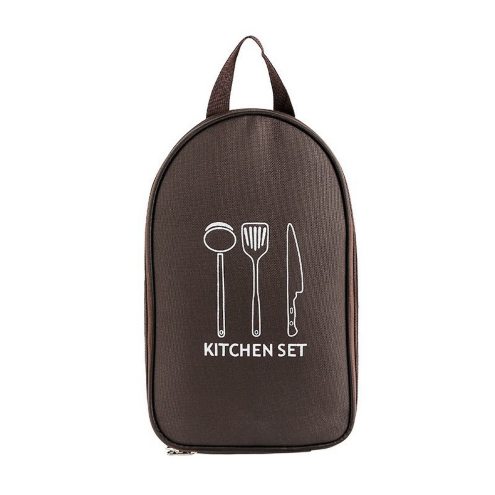 大容量のキャンプ用調理器具バッグ。食器や調理器具を収納できる - Camping Cooking Utensils Storage のレビューと価格
