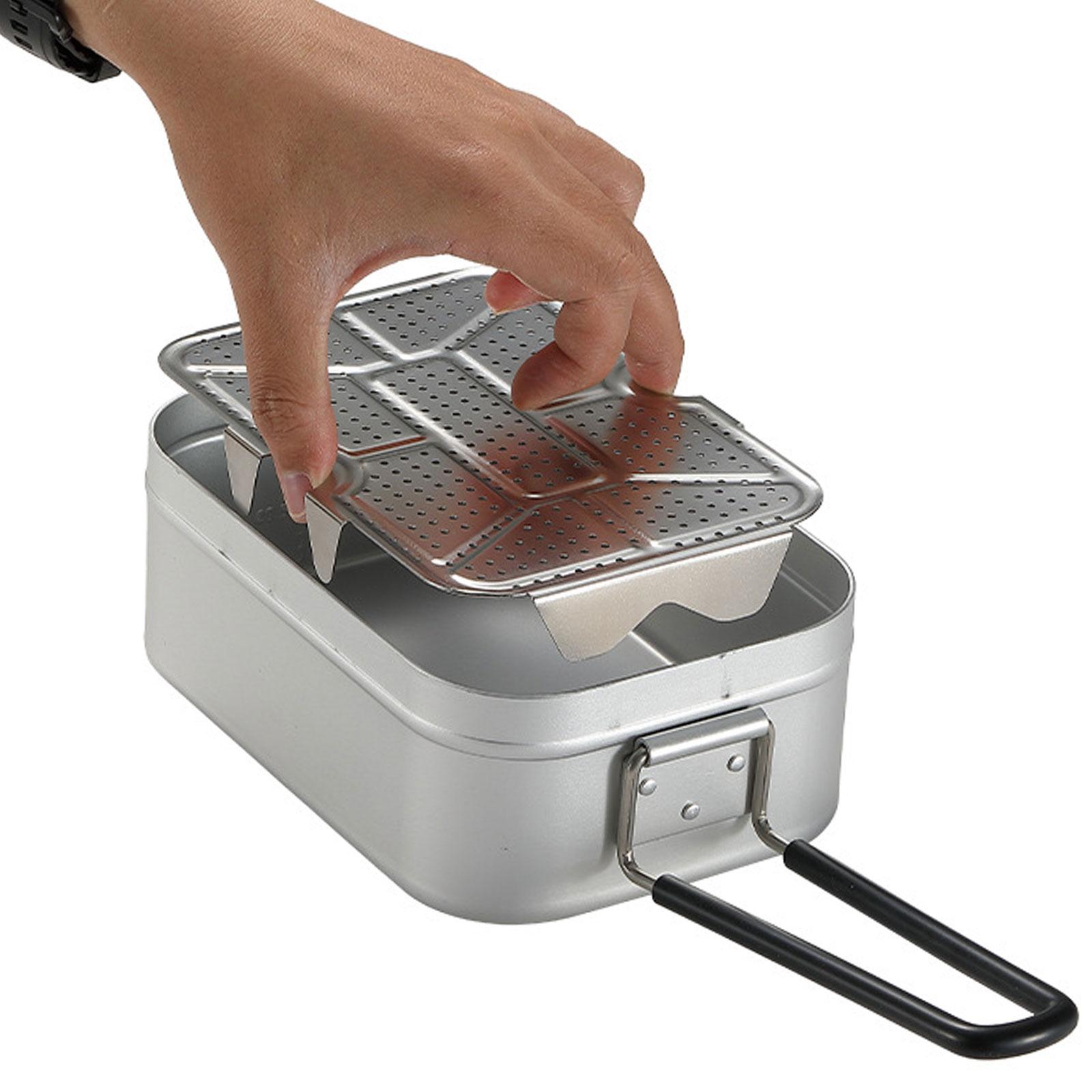 アウトドアキャンプ用スチームトレイ、錆びにくいメスティン蒸し - Camping Cooking Tray のレビューと価格