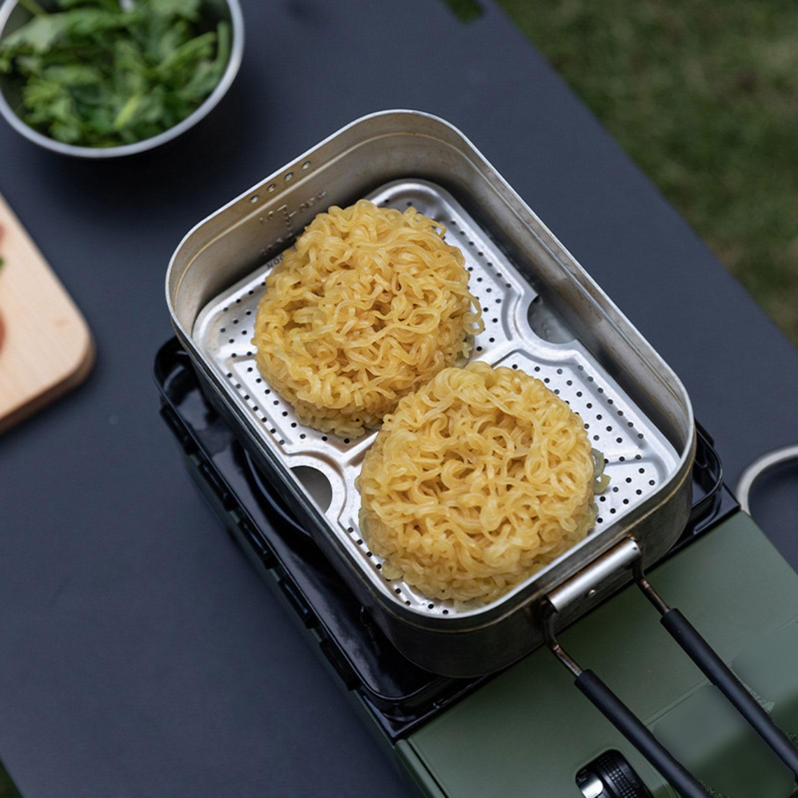 アウトドアキャンプ用スチームトレイ、錆びにくいメスティン蒸し - Camping Cooking Tray のレビューと価格