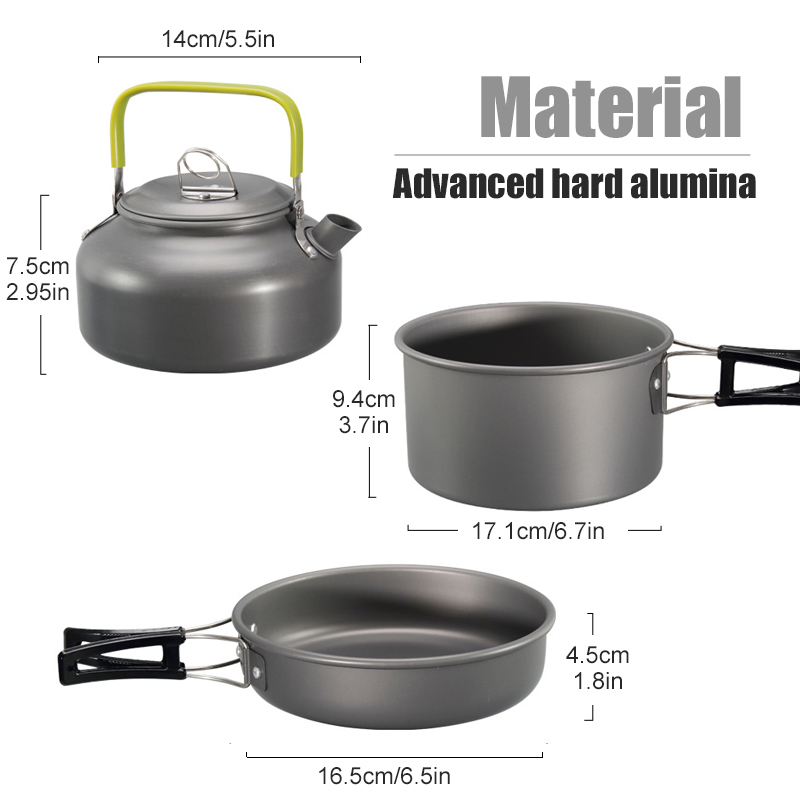 WESTTUNE キャンプ調理器具キット アルミ アウトドア - Camping Outdoor Cooking Equipment のレビューと価格