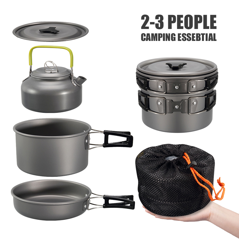 WESTTUNE キャンプ調理器具キット アルミ アウトドア - Camping Outdoor Cooking Equipment のレビューと価格