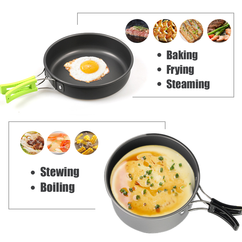 WESTTUNE キャンプ調理器具キット アルミ アウトドア - Camping Outdoor Cooking Equipment のレビューと価格