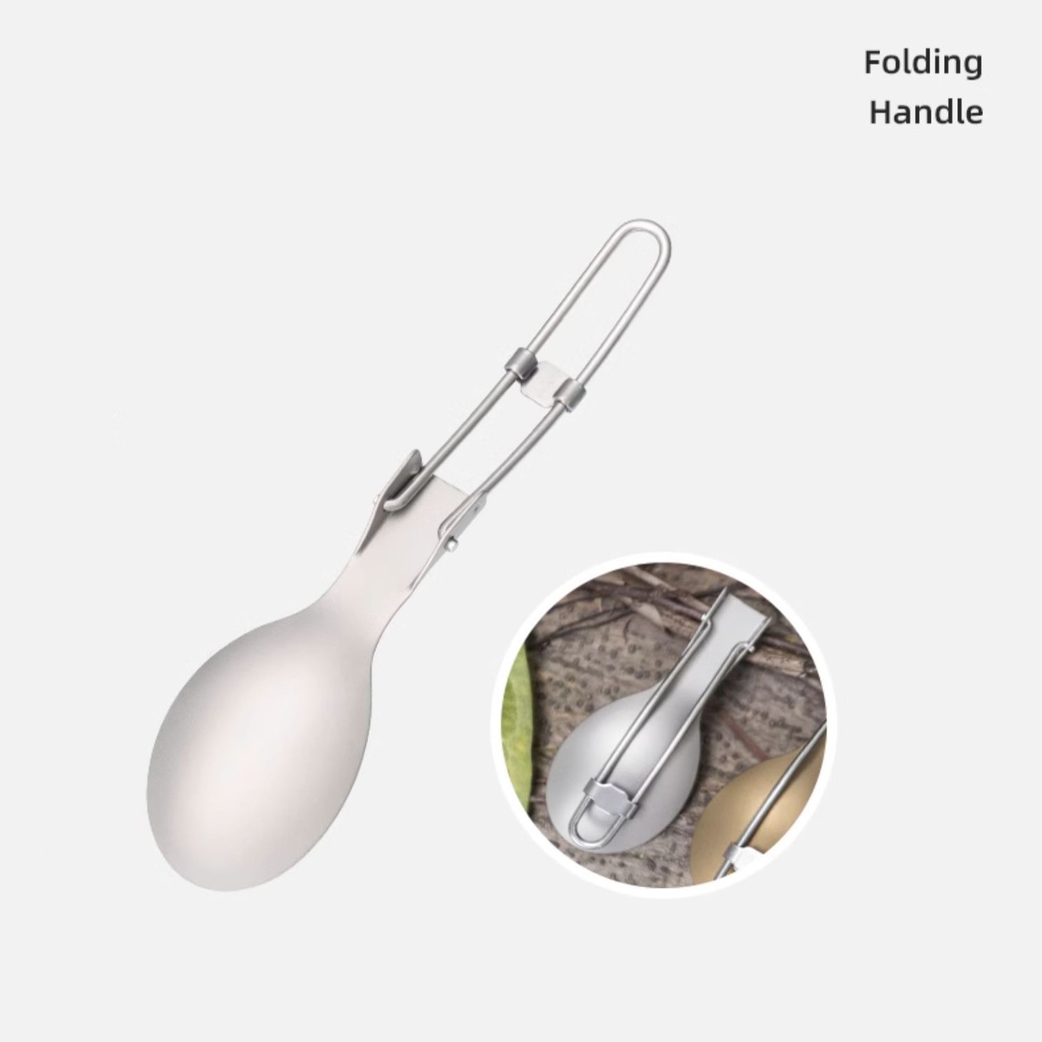 キースチタン食器スプーンポータブル健康軽量屋外ピクニックハイ - Camping Cooking Tray のレビューと価格