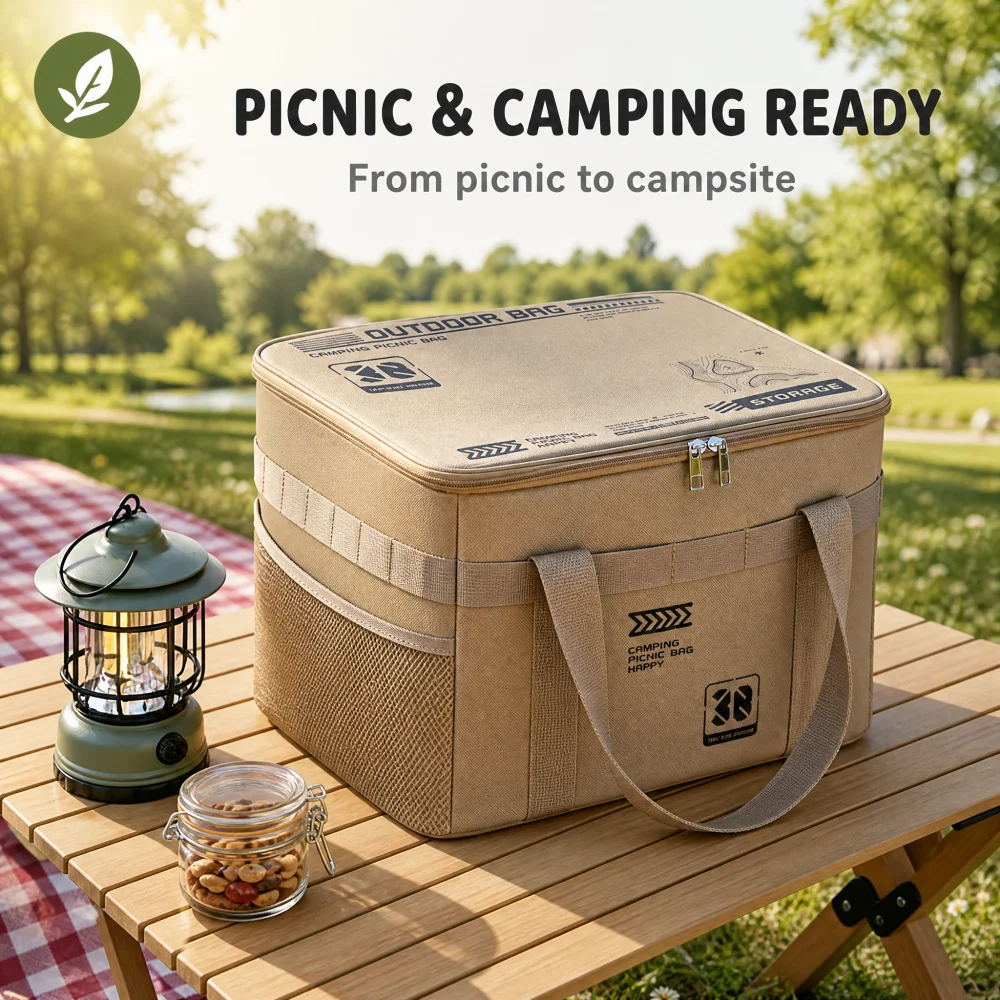 30L大容量キャンプ用調理器具収納バッグ 防水アウトドアキャ - Camping Cooking Cupboard のレビューと価格