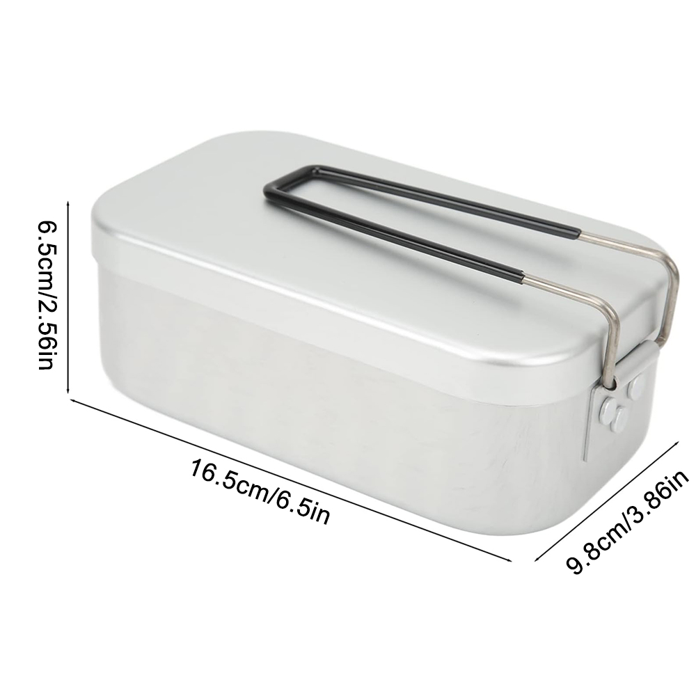 800 ミリリットルアルミ弁当箱屋外キャンプ調理器具食器折り - Camping Cooking Food のレビューと価格