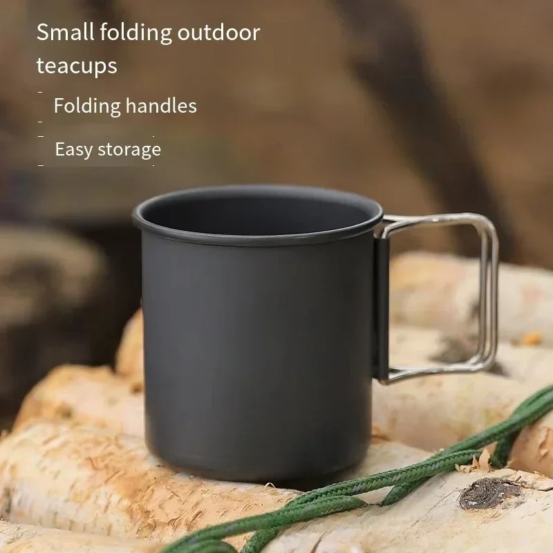 新しい 300 ミリリットル折りたたみ式アルミ合金カップ多用 - Camping Outdoor Cooking Equipment のレビューと価格