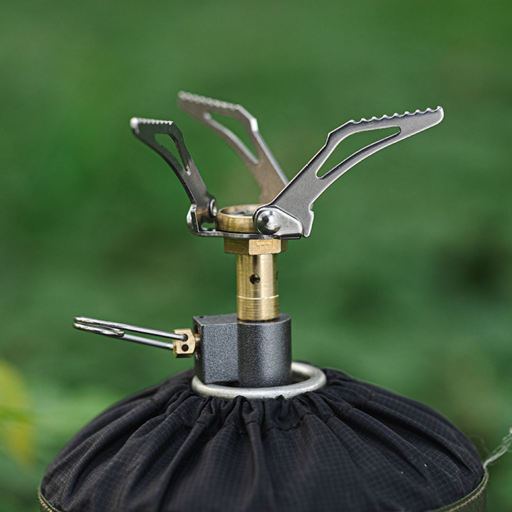 超軽量キャンプ用ガスストーブ。ハイキングや登山に最適。折りた - Camping Cooking Gas Stove Portable Tool のレビューと価格
