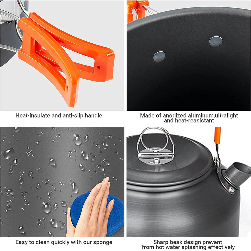 1 ピース/1 セットキャンプ調理器具キット屋外調理セットア - Camping Cooking Set For 4 のレビューと価格