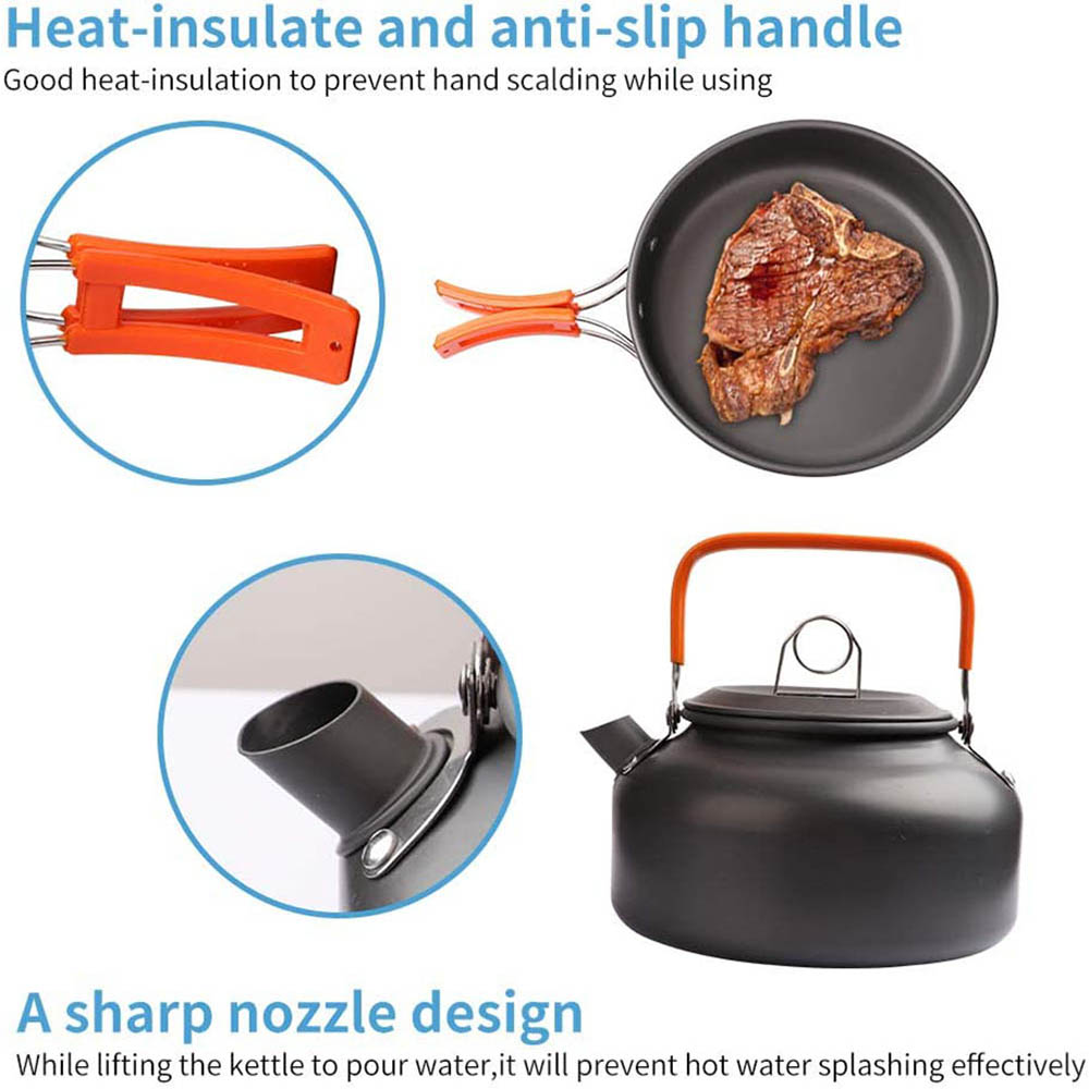 1 ピース/1 セットキャンプ調理器具キット屋外調理セットア - Camping Cooking Set For 4 のレビューと価格