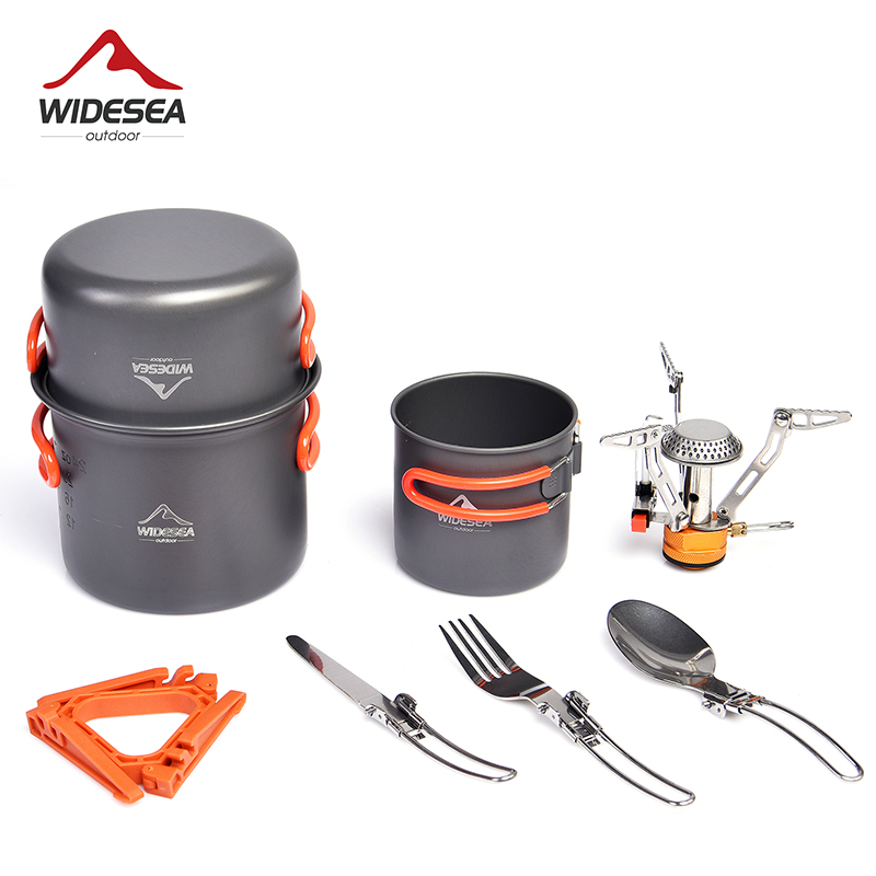 幅のキャンプ用調理器具セット、屋外食器用品用品、バーナースト - Camping Cooking Full Set のレビューと価格