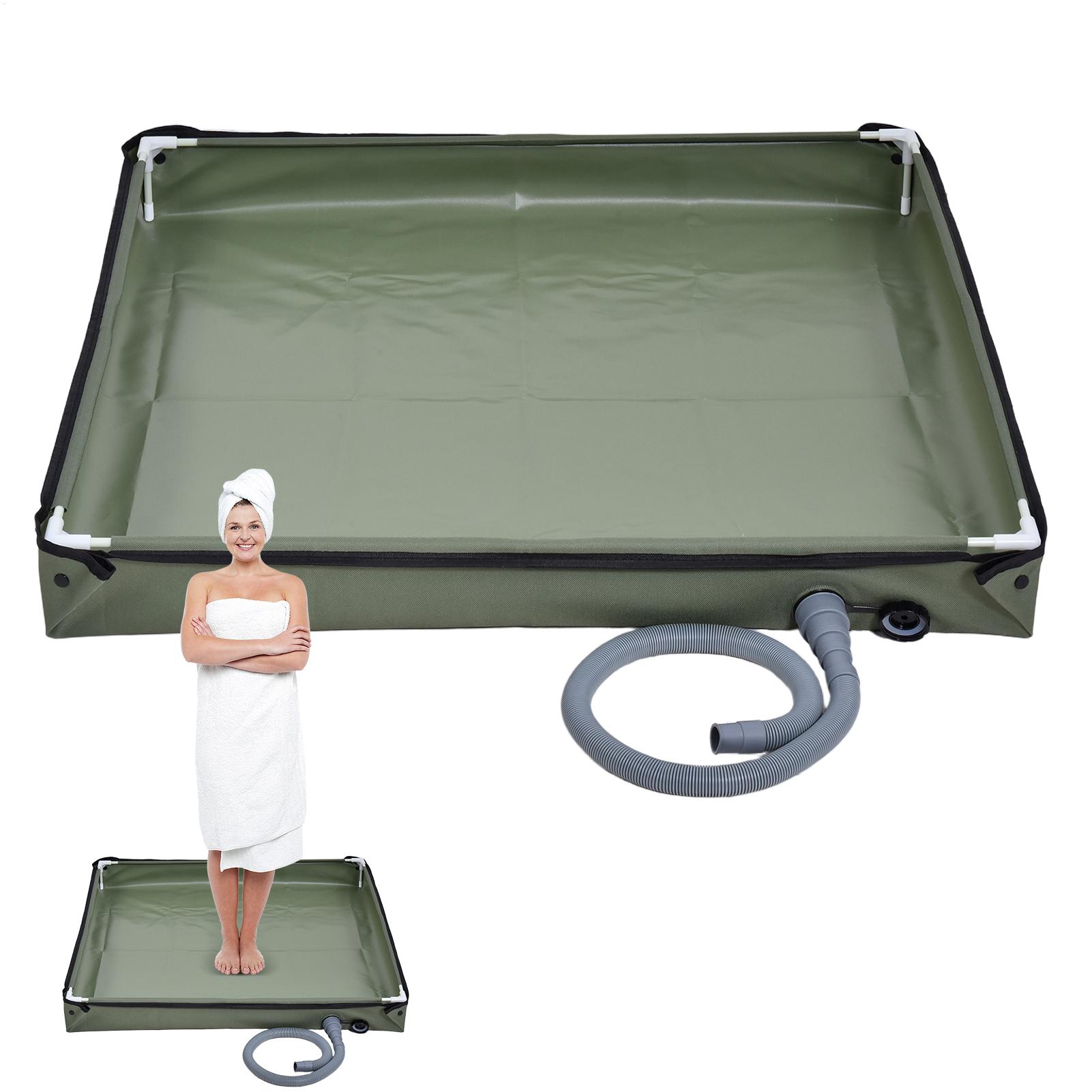 キャンプ用シャワーテントフロアベース、屋外テントシャワートレ - Camping Cooking Survival のレビューと価格