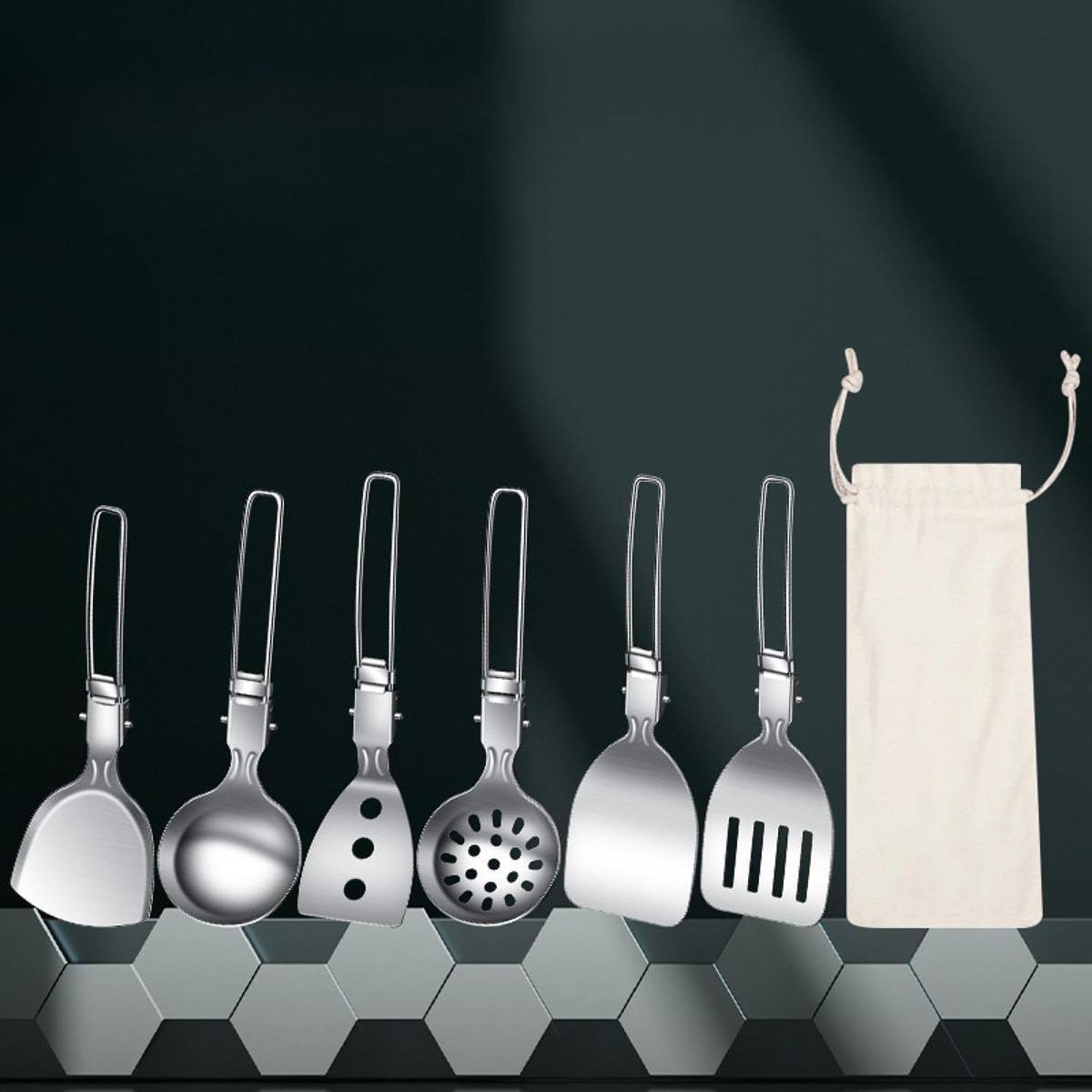 キャンプ用調理器具セット ステンレス製 折りたたみ式ギアキッ - Camping Cooking Essentials のレビューと価格