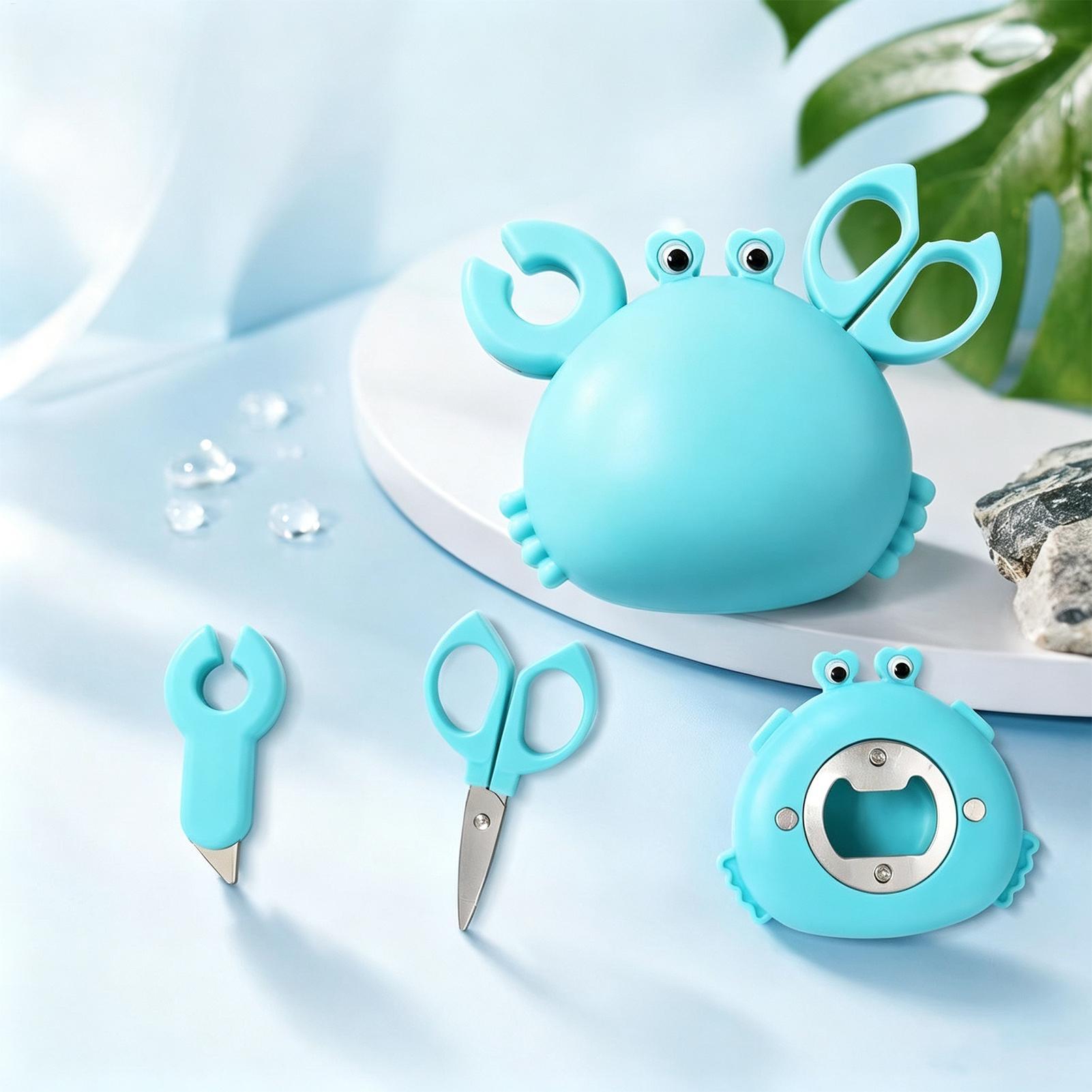4 in 1カニ型ボトルオープナー、磁石付き冷蔵庫用ハサミ、 - Camping Cooking Utensil Holder のレビューと価格