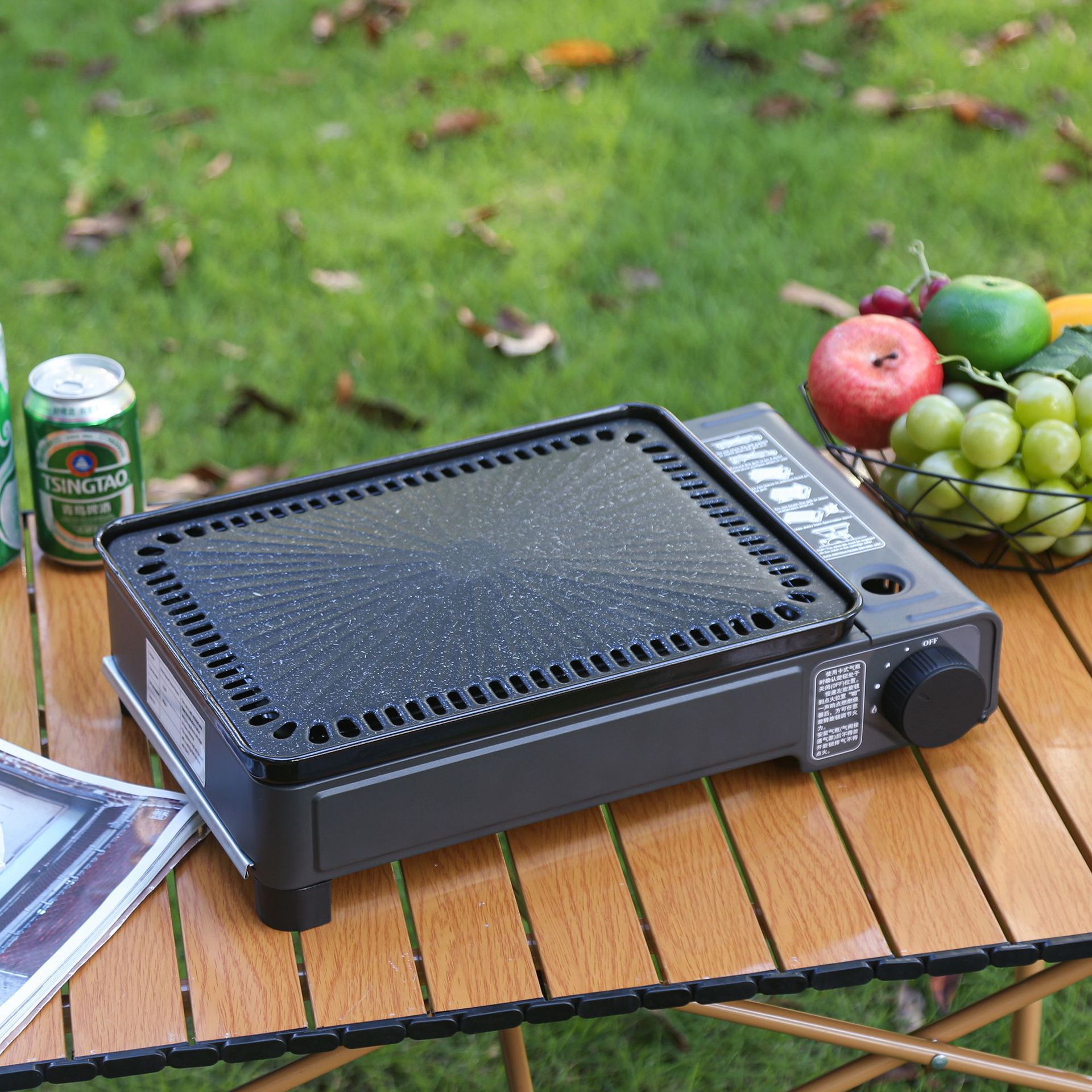 ポータブルガスカセットコンロ 防風 アウトドア キャンプ B - Camping Cooking Cupboard のレビューと価格