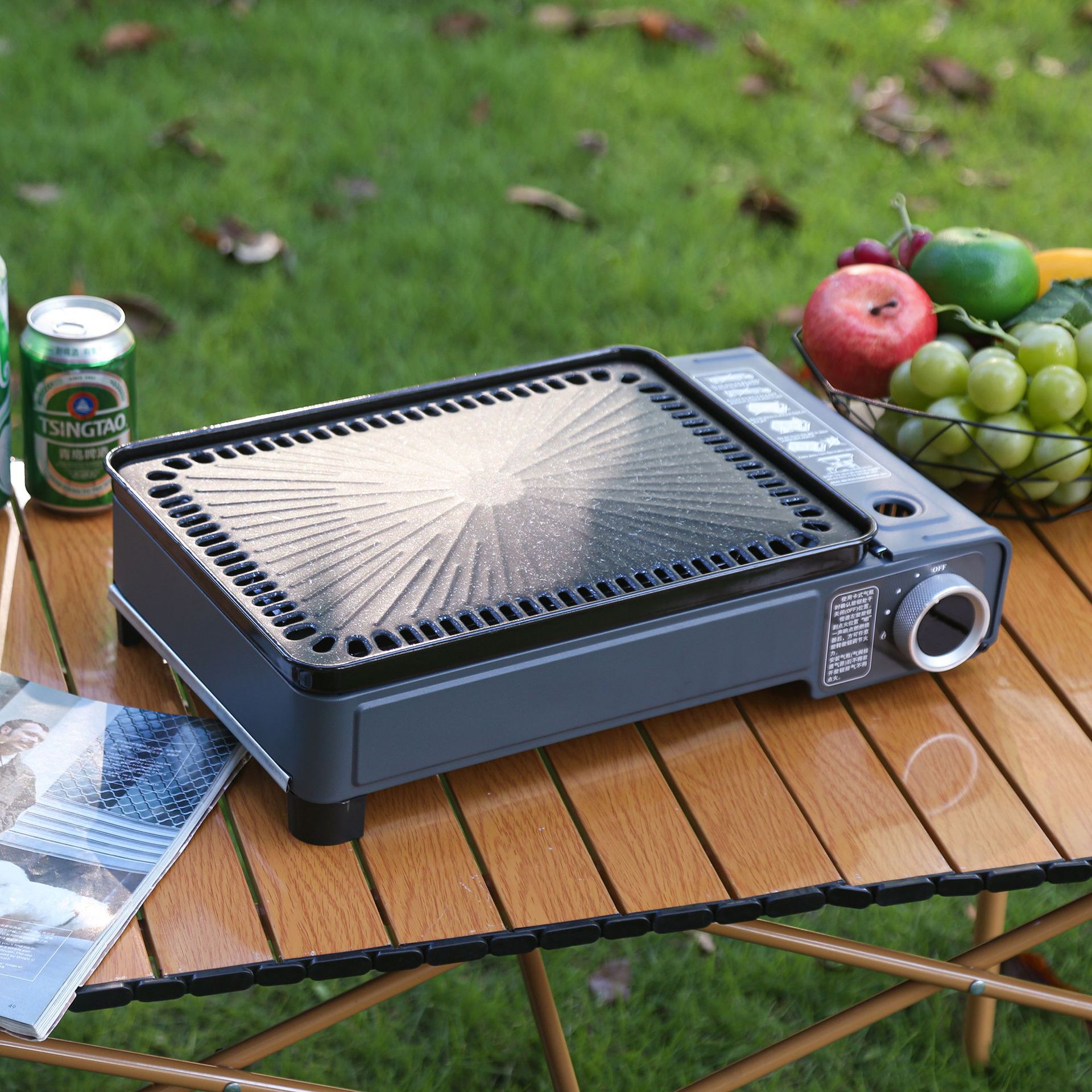 ポータブルガスカセットコンロ 防風 アウトドア キャンプ B - Camping Cooking Cupboard のレビューと価格