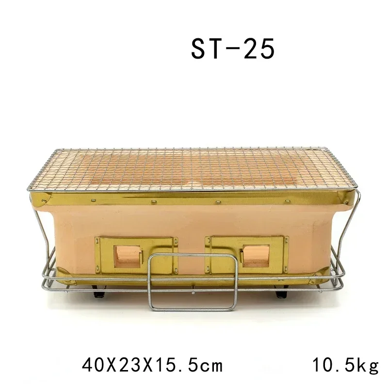 大型長方形炭火グリル 日本製陶器グリル 卓上グリル 裏庭 ア - Japanese Camping Cooking のレビューと価格