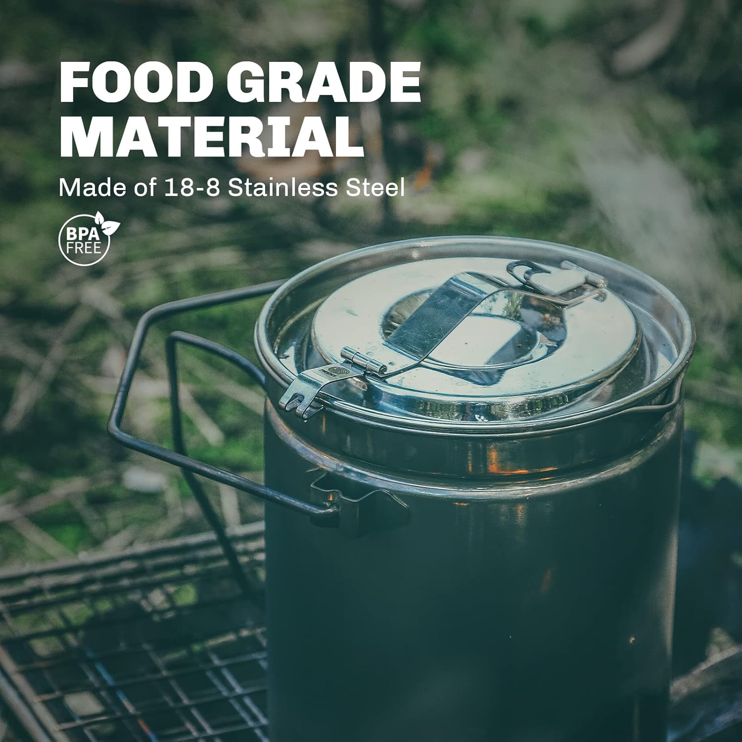 Fire-maple 1.2lステンレス鋼スチーマーポット、 - Camping Cooking Unit のレビューと価格